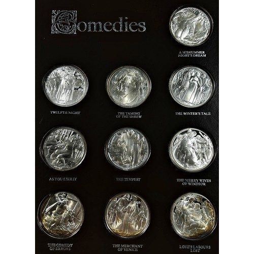 232 - The Shakespeare Medals Limited Edition, 38 silver medals commemorating 38 plays issued by the RSC, A... 