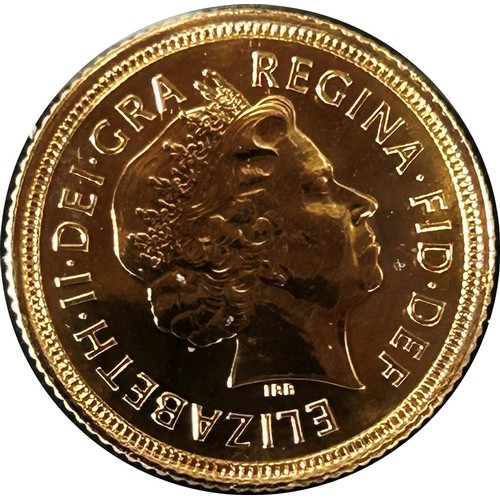 394 - Elizabeth II, a gold half sovereign coin, 2003.