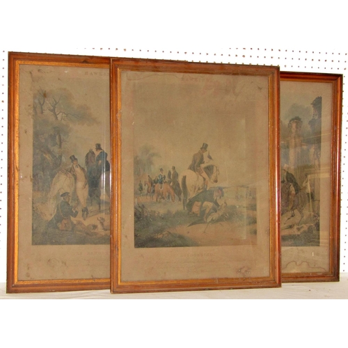 1971 - A group of thirteen 19th century framed paintings and prints, to include: H.G. Greeve after H.G Turn... 