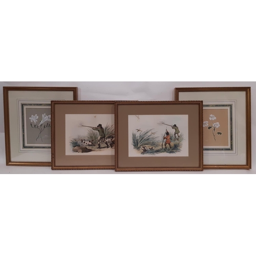 1922 - A group of eleven framed prints and artworks, to include: Martha Ann Hodgson - 'Hurricane Gap', mixe... 