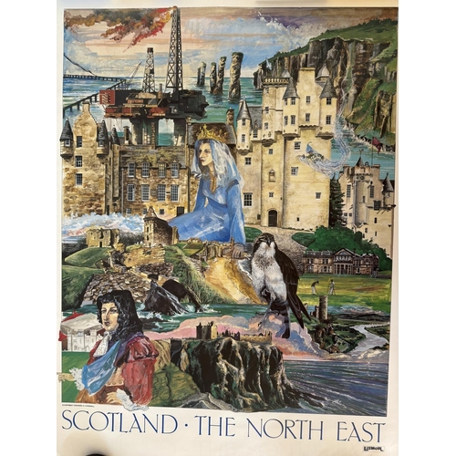 1989 - After Edmund H. Chisnall - Four posters of Scotland c1980, to include: 'The North East', 'The North ... 