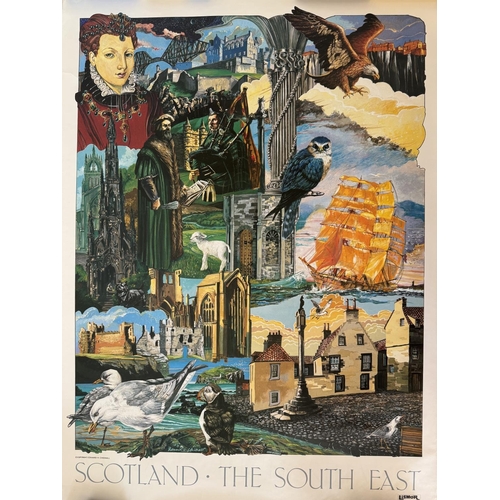 1989 - After Edmund H. Chisnall - Four posters of Scotland c1980, to include: 'The North East', 'The North ... 