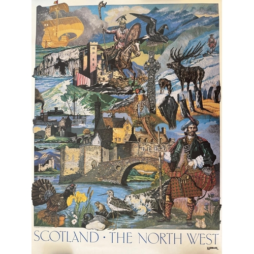 1989 - After Edmund H. Chisnall - Four posters of Scotland c1980, to include: 'The North East', 'The North ... 