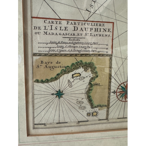 1965 - Pierre Mortier (1661-1711) - A large map of Madagascar: 'Carte Particuliere de l'Isle Daphine ou Mad... 