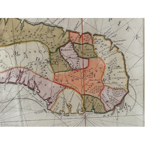 1965 - Pierre Mortier (1661-1711) - A large map of Madagascar: 'Carte Particuliere de l'Isle Daphine ou Mad... 