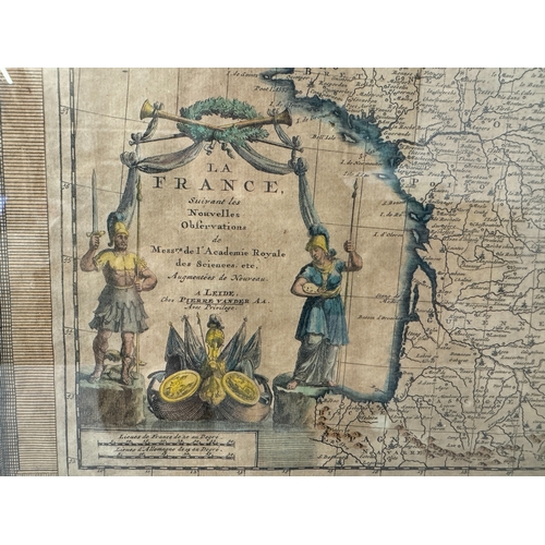 1978A - Pieter Van der Aa (1659-1733) - An antique map of France titled: 'La France suivant les nouvelles Ob... 