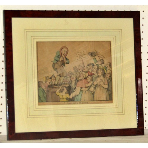 1969 - Seven framed prints and paintings, to include: A. Rous - Farm scene with chickens, watercolour, sign... 