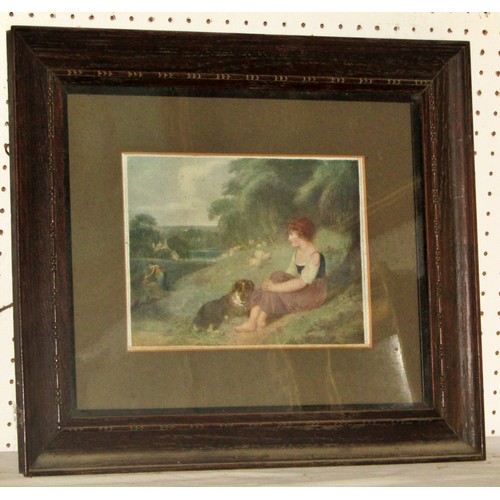 1971 - A group of thirteen 19th century framed paintings and prints, to include: H.G. Greeve after H.G Turn... 