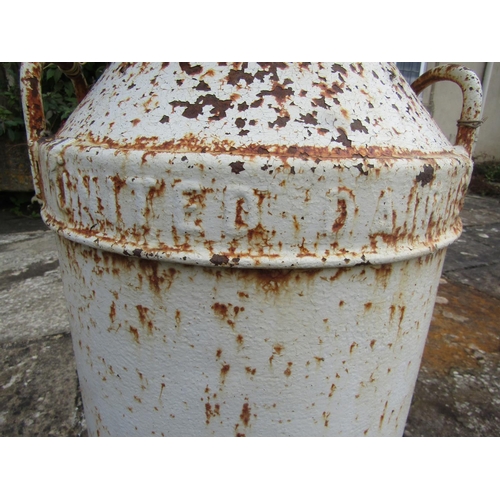 1041 - An old weathered United Dairies milk churn. 

From the collection of a private North Cotswolds estat... 