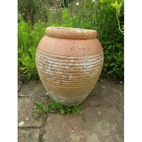 1093 - A large tapering terracotta garden pot, 62cm high.

From the collection of a private North Cotswolds... 