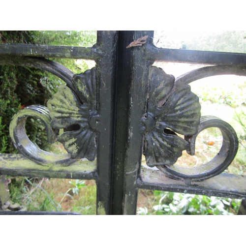 1096 - A pair of good quality contemporary garden gates, 184cm high, 148 wide. 

From the collection of a p... 