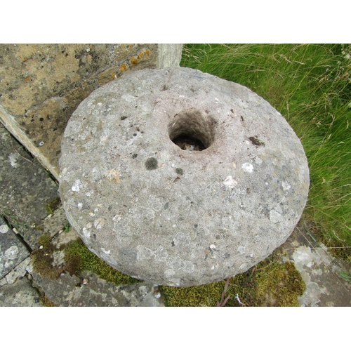 1127 - A weathered natural staddle stone and pierced circular cap (2) 69 cm high, 50cm cap diameter

From t... 