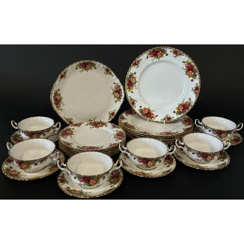 134 - Extensive collection of Royal Albert Old Country Roses dinner and tea wares