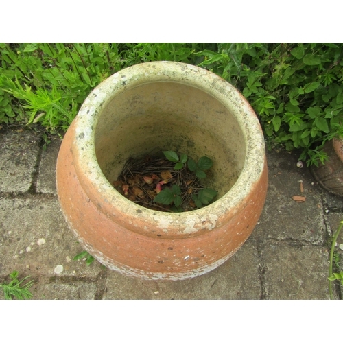 1093 - A large tapering terracotta garden pot, 62cm high.

From the collection of a private North Cotswolds... 