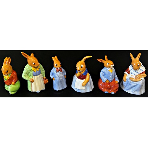 45 - Six Royal Doulton Bunnykins figures modelled by Shane Ridge, limited edition of 500