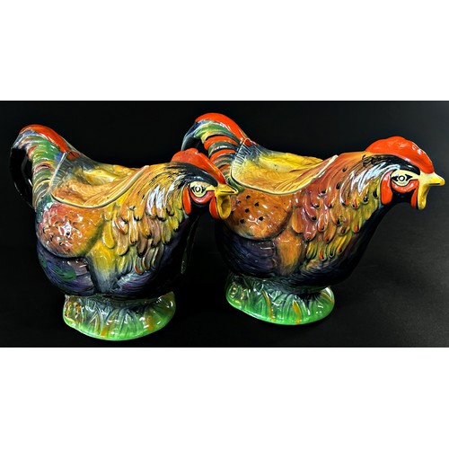 52 - Two Royal Winton Rooster tea pots