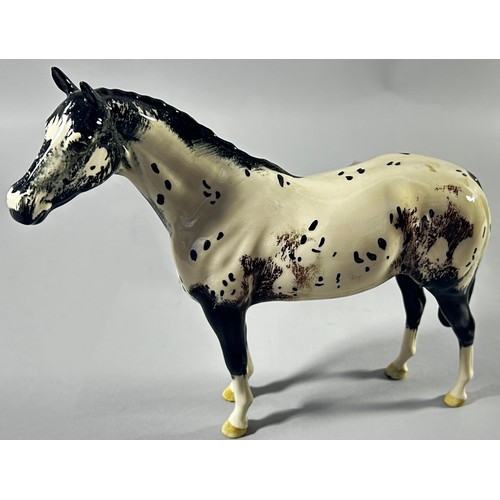 89 - Five Beswick horses including an Appaloosa, Punch, etc (5)