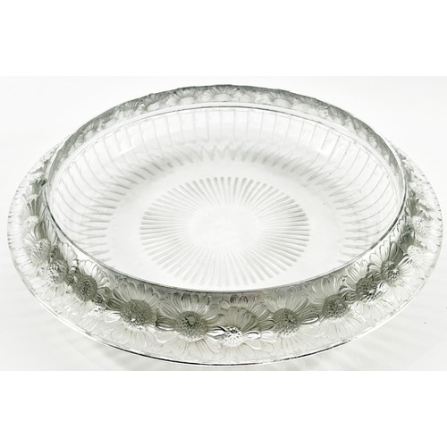 183 - A Lalique “Marguerites” glass bowl 36cm max wide, engraved Lalique France to the base. (Retail £1990... 