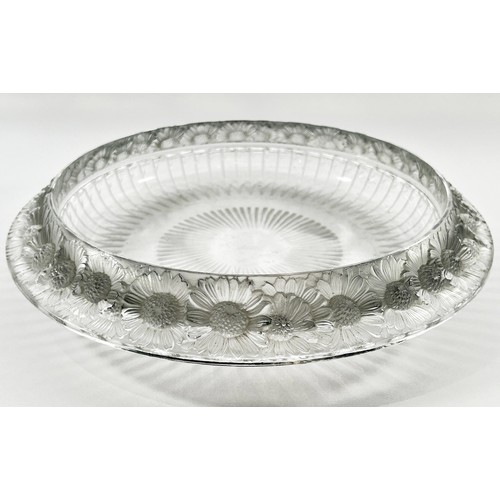 183 - A Lalique “Marguerites” glass bowl 36cm max wide, engraved Lalique France to the base. (Retail £1990... 