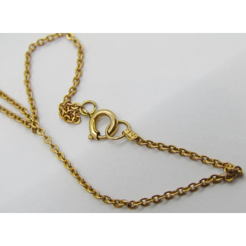 345 - Group of 9ct jewellery comprising a heart padlock clasp, a heart pendant necklace set with a coral c... 