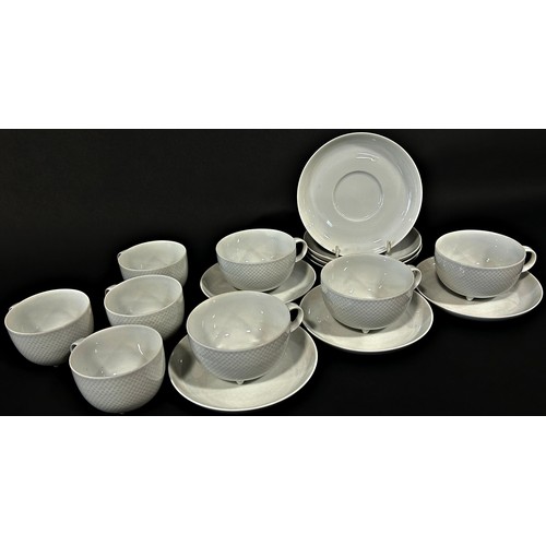 144 - A collection of Rosenthal Studioline white ground tea wares