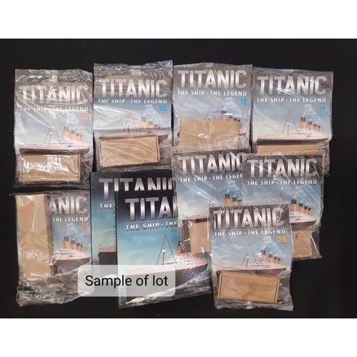 713 - 40 sealed editions of the kit building series 'Titanic The Ship The Legend' by Hachette plus 2 unsea... 