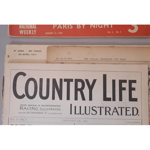 670 - Five publications 1897-1939 including Country Life Illustrated, Volume 1 Number 1 January 1897, The ... 