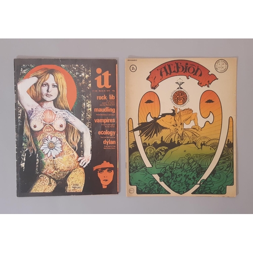 672 - Two 1960's /70's alternative/ counter culture magazines including 'Albion' issue No.1 from 1968 with... 