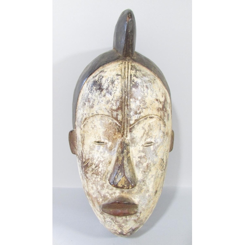 434 - Five African Tribal Masks, including Kwele, Ivory Coast, Cameroon, east and west Africa