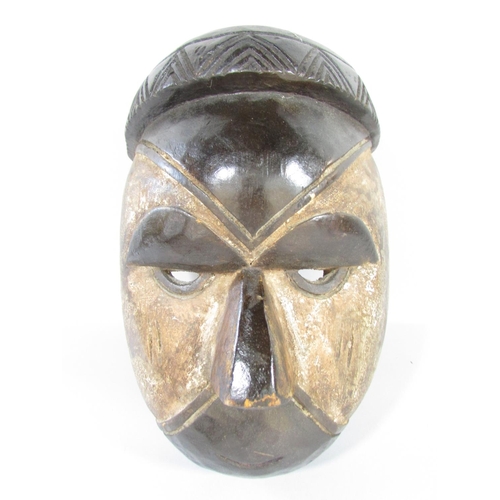 434 - Five African Tribal Masks, including Kwele, Ivory Coast, Cameroon, east and west Africa