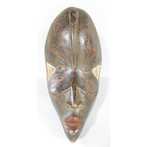 434 - Five African Tribal Masks, including Kwele, Ivory Coast, Cameroon, east and west Africa