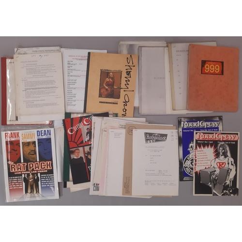 684 - An extensive collection of music crew memorabilia collected by a sound engineer from band tours 1970... 