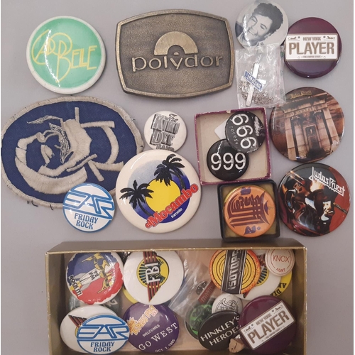 686 - A boxful of mixed ephemera 1950's to 1990's including 1960's music industry memorabilia for the band... 