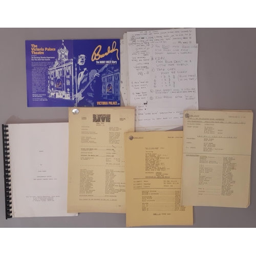 696 - Three original production crew camera scripts for Top of the Pops 1979, Saturday Live series 2 1987 ... 