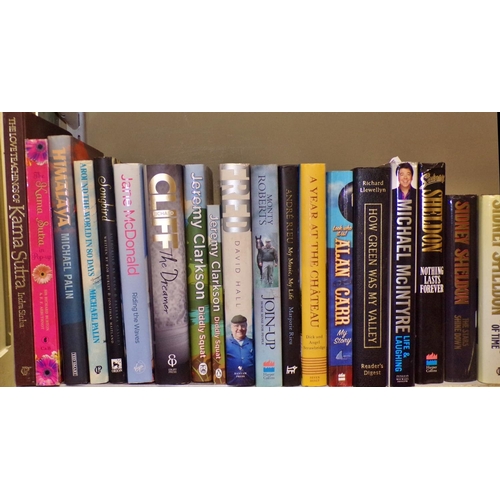 603 - A large library of general fiction and biographies to include Palin, Sheldon, Clancy, Forbes, the Ka... 