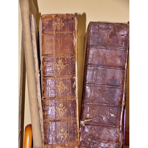 608 - Antiquarian interest - a leather bound Welsh Bible (1835), Guthrie's Modern Geography (1788) and Ott... 