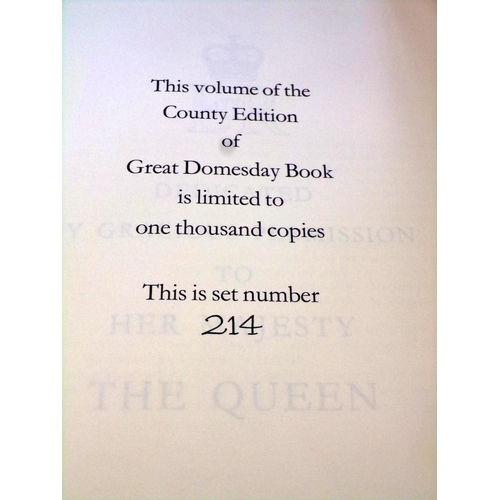 610 - A triple boxed set of The Domesday Book, referencing Gloucestershire (Introduction and Translations ... 