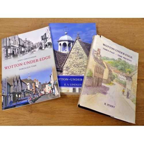 611 - A small mixed library of books referencing Wotton under Edge, general topography of England, poetry ... 