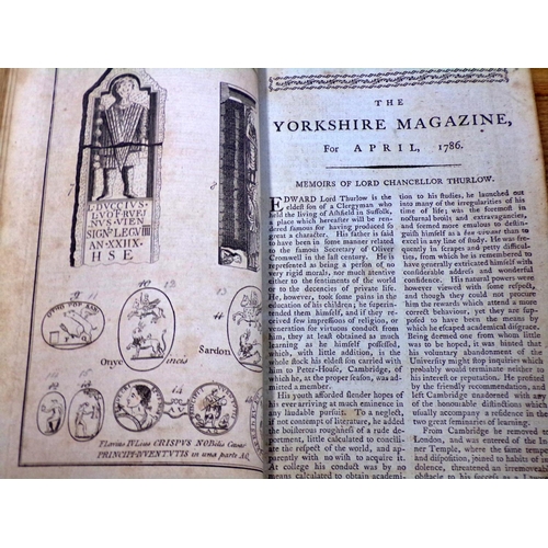 614 - Antiquarian library of books relating to Yorkshire - to include Yorkshire Magazine 1786, History of ... 