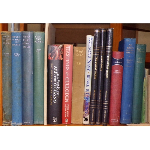 615 - A small library of books mainly referencing maritime history and activities, to include Uffa Fox's 