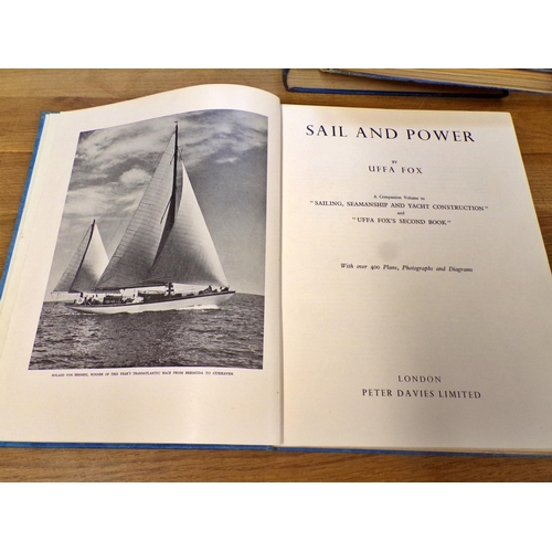 615 - A small library of books mainly referencing maritime history and activities, to include Uffa Fox's 