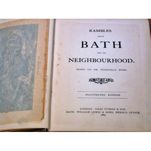 624 - A small collection of books relating to Bath and its environs (8) to include Rambles About Bath and ... 