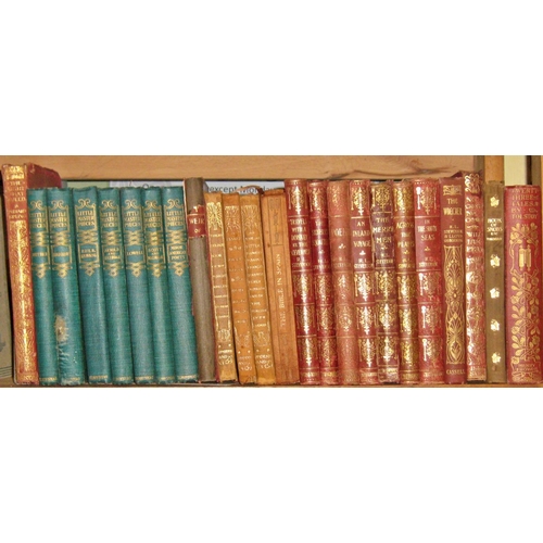 625 - Early 20th century literature library to include R L Stevenson novels (8) together with Little Maste... 