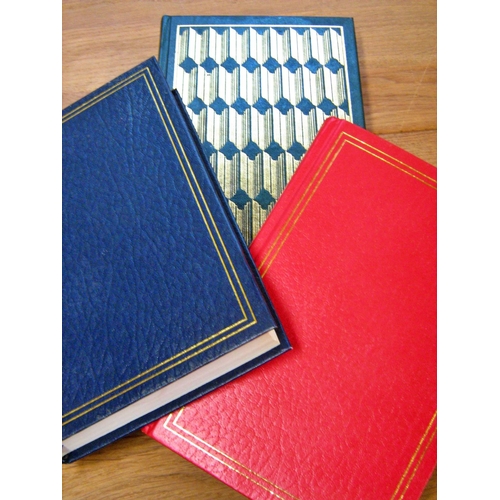 628 - A collection of Reader's Digest novels, green, red, blue and brown leather bindings (24)