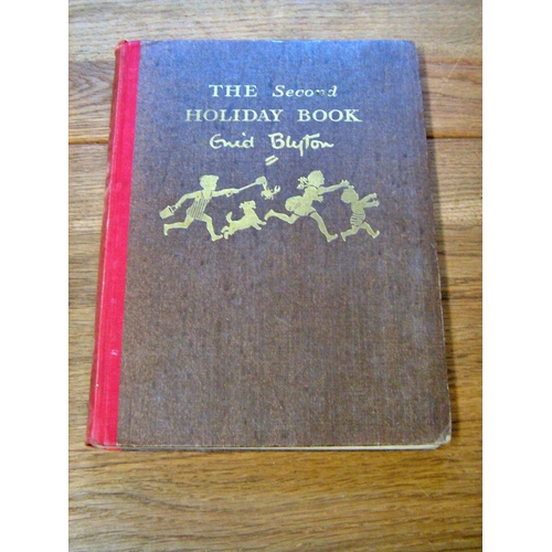 629 - A small library of illustrated children's books to include Enid Blyton's Second Holiday Book (1947),... 