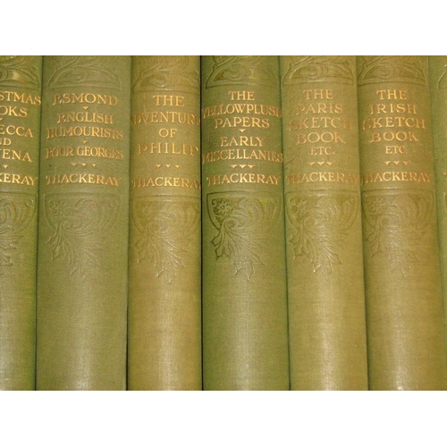 635 - A collection of novels by William Thackeray (bound in 16 volumes) published by Oxford: Horace Hart, ... 