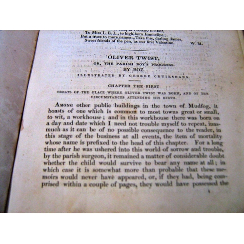 643 - Seven leather bound volumes of Bentley's Miscellany (Richard Bentley) (1837 - 1840) edited by Charle... 