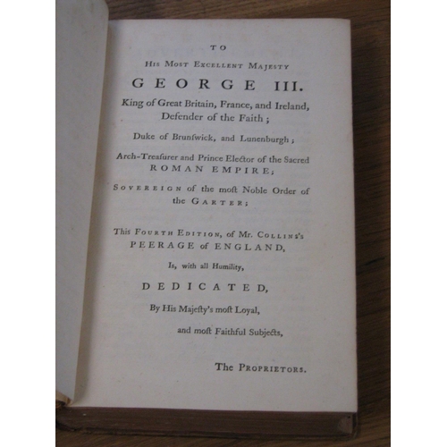 645 - The complete seven volume 1768 edition of Collins's Peerage of England. There are a number of Coats ... 