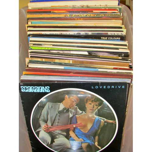 663 - An extensive collection of 60s, 70s and 80s albums to include Fleetwood Mac, Genesis, George Harriso... 