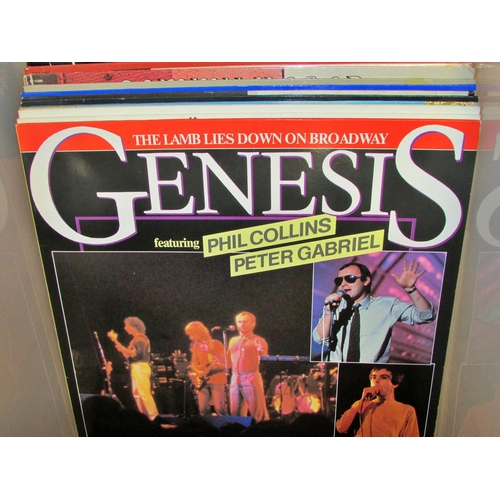 663 - An extensive collection of 60s, 70s and 80s albums to include Fleetwood Mac, Genesis, George Harriso... 